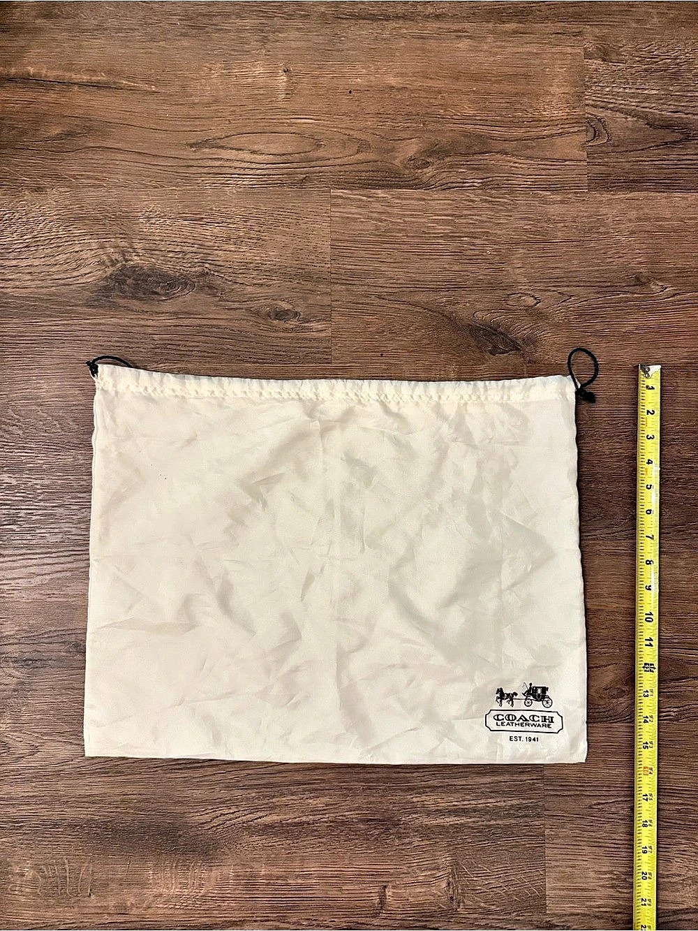 Coach Leatherware Est. 1941 White Dust Bag